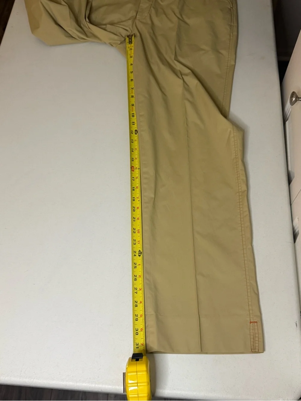 Aristo Eighteen Men’s Golf Pants Size 36 Khaki Performance Flat Front Casual